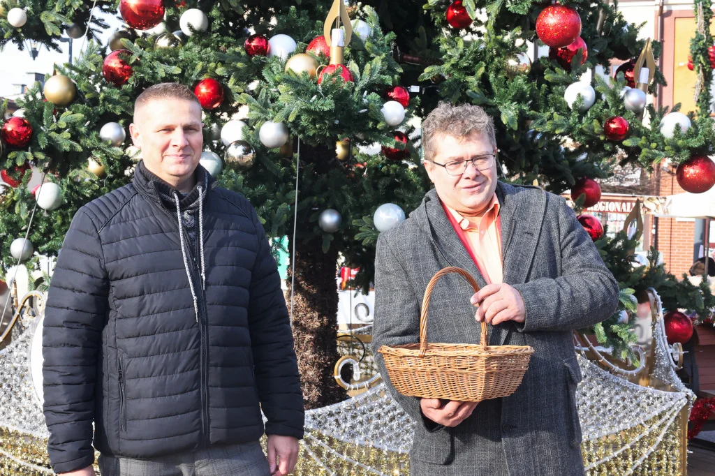 Starosta Kazimierz Gacek i radny Tomasz Ortyl