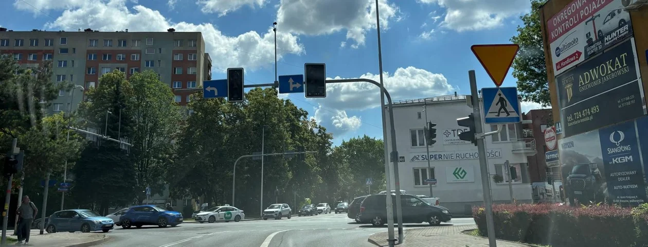 Awaria sygnalizacji świetlnej na alei Powstańców Warszawy w Rzeszowie