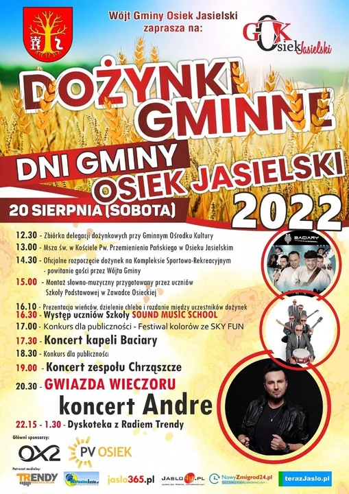 Koncerty, festiwale, dożynki - sprawdź, co będzie się działo w weekend 19-21 sierpnia