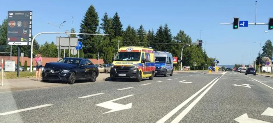 Wypadek na ulicy Krakowskiej w Rzeszowie