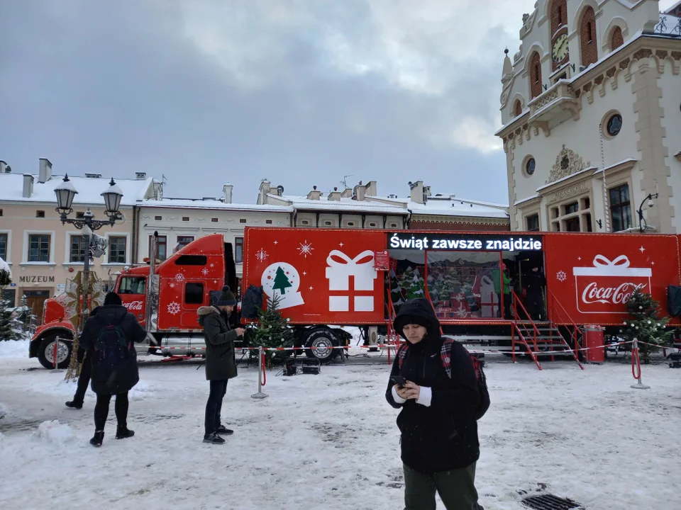 Świąteczna ciężarówka Coca-Coli odwiedziła Rzeszów