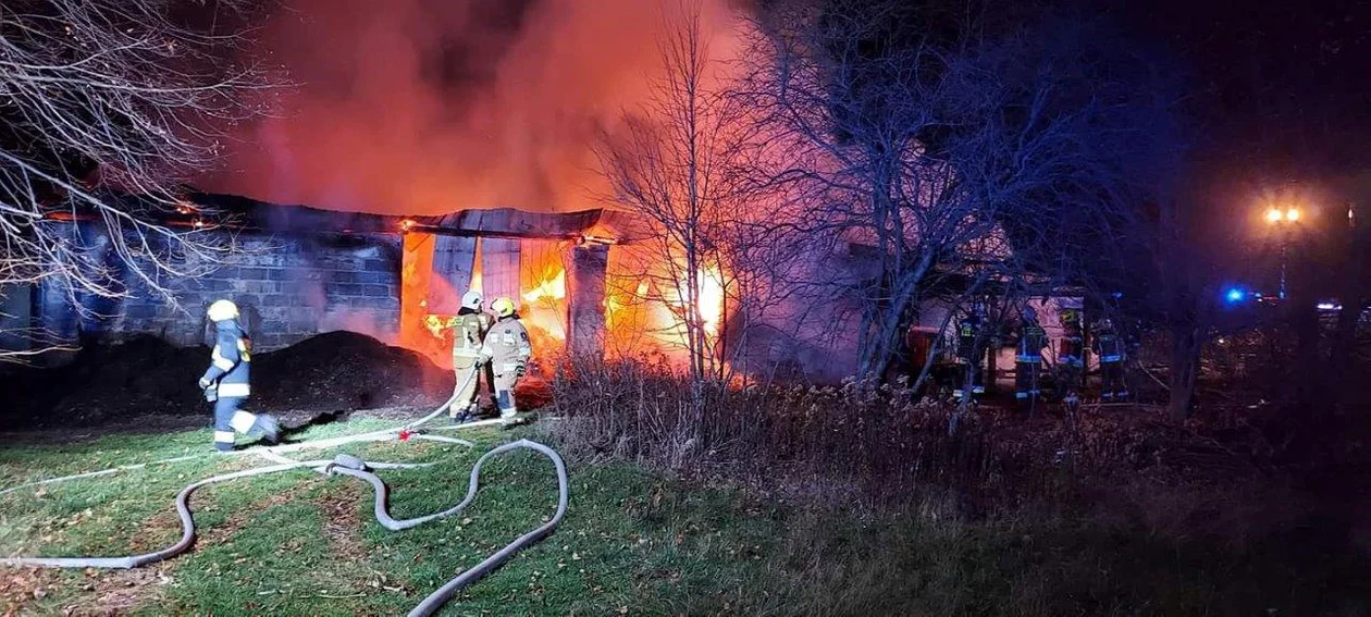 Pożar w Nowej Wsi koło Kolbuszowej