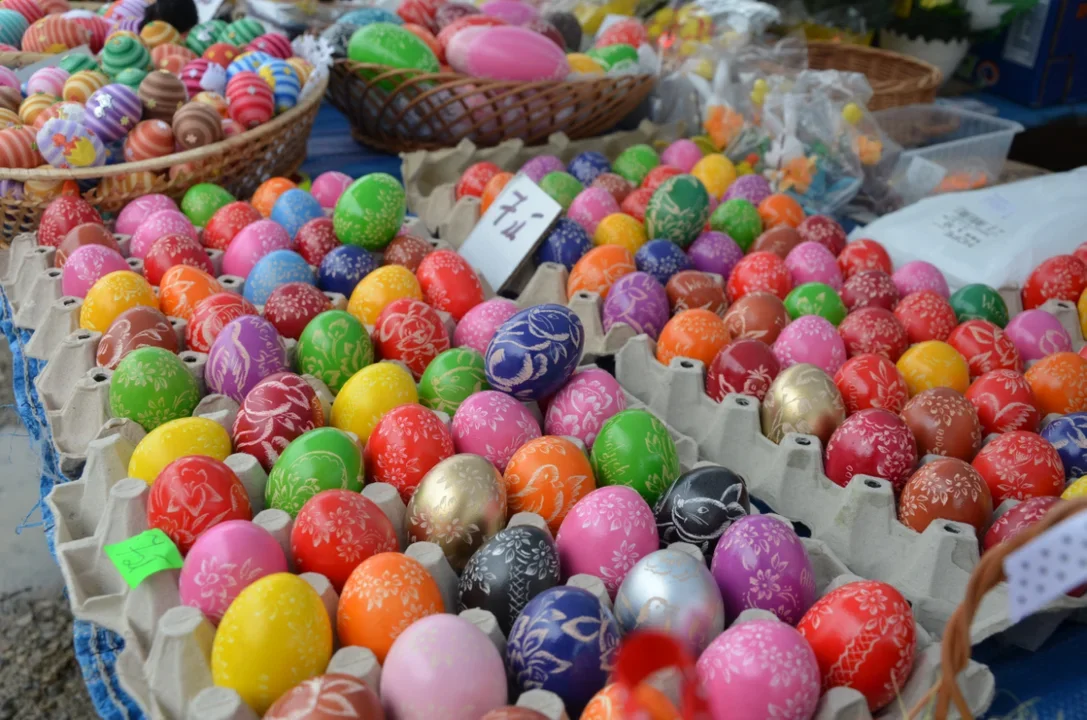 Bazar nad Sanem przed Wielkanocą