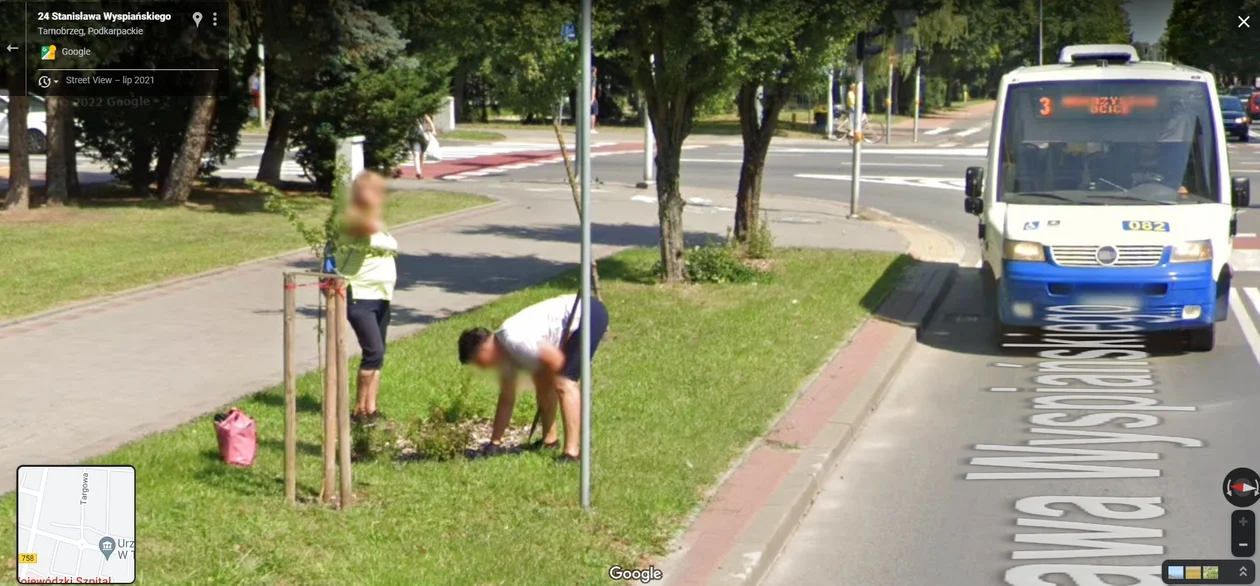 Google Street View - zdjęcia z 2021 roku z Tarnobrzega