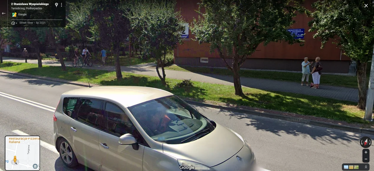 Google Street View - zdjęcia z 2021 roku z Tarnobrzega