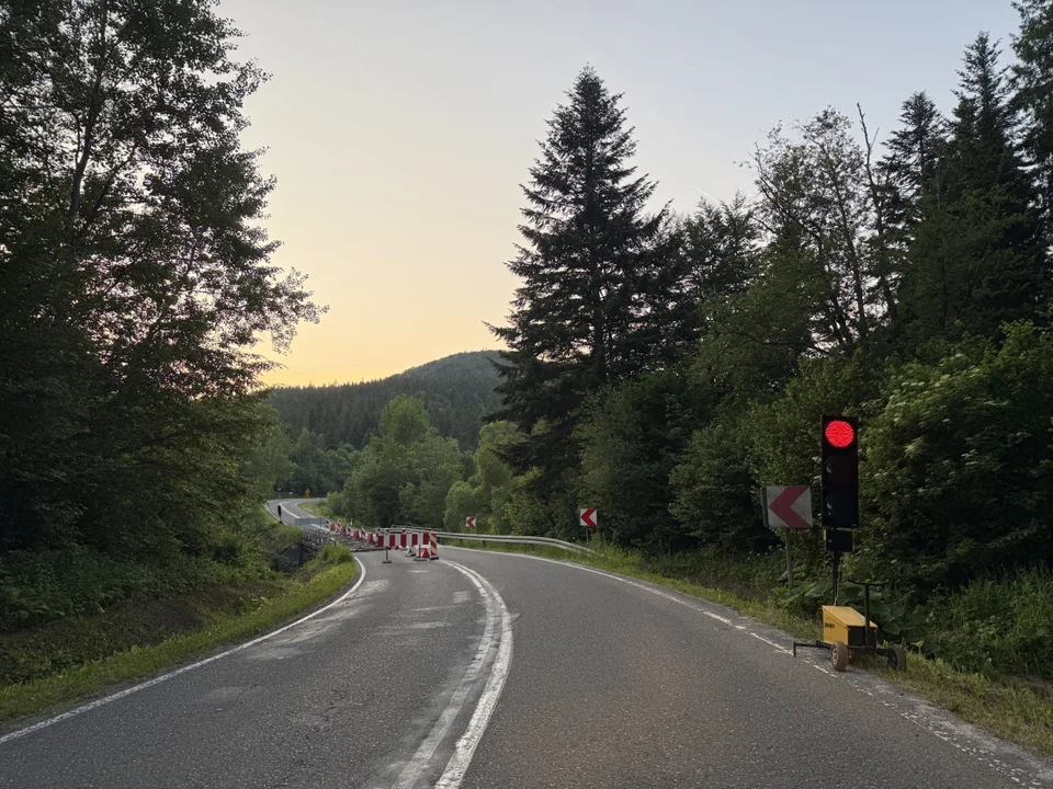 Remont na popularnej trasie w Bieszczadach