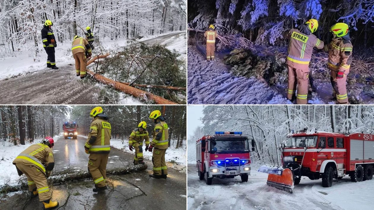 330 strażaków walczyło z atakiem zimy w powiecie kolbuszowskim. Przeszło 30 interwencji w miniony weekend [ZDJĘCIA] - Zdjęcie główne