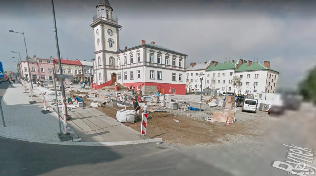 Rynki w podkarpackich miastach z Google Street View