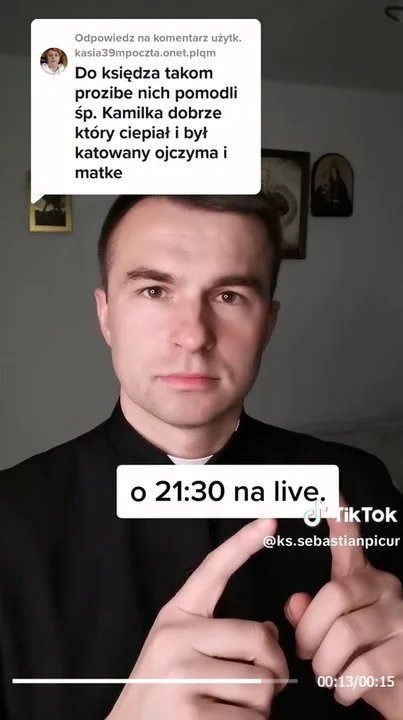 Ksiądz Sebastian Picur po śmierci małego Kamilka