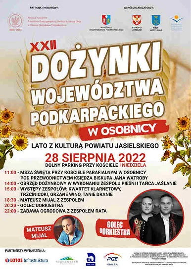 Dożynki na Podkarpaciu. Sprawdzamy, kiedy i gdzie bawią się mieszkańcy poszczególnych miejscowości - CZĘŚĆ 1