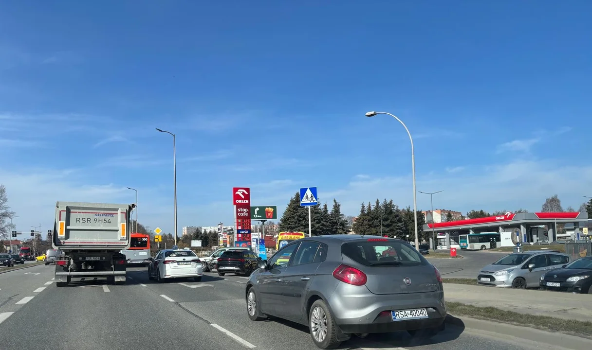 Utrudnienia ruchu w Rzeszowie