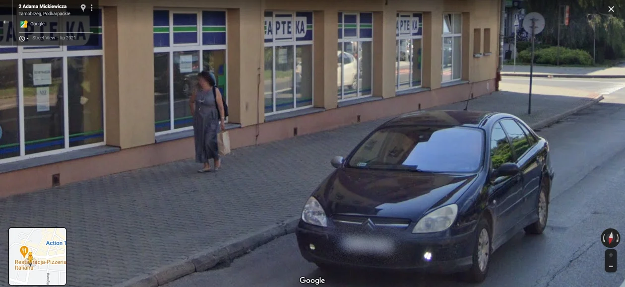 Google Street View - zdjęcia z 2021 roku z Tarnobrzega