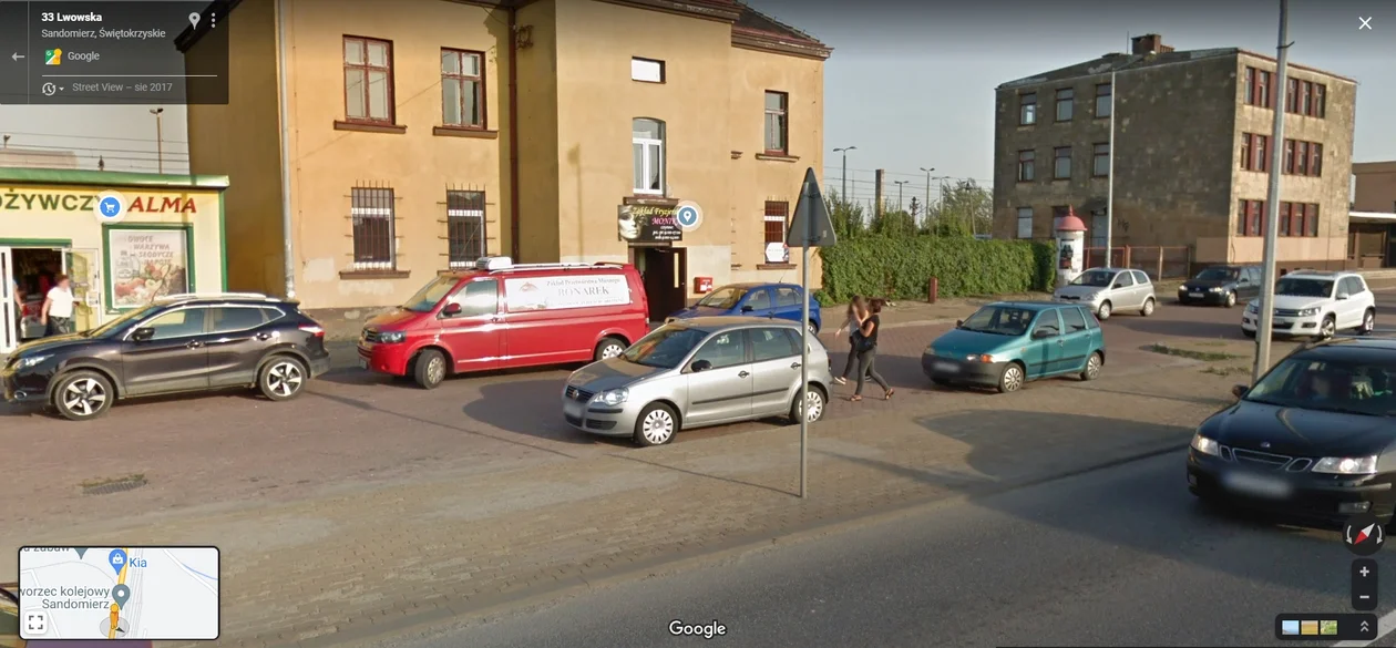 Google Street View w Sandomierzu