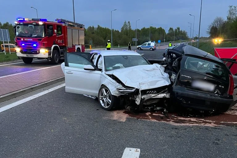 Tragiczny wypadek na drodze krajowej numer 77 w Leżajsku