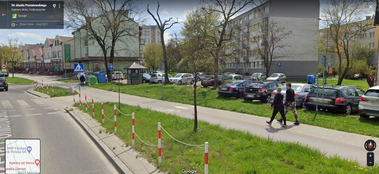 Google Street View 2021 - zdjęcia ze Stalowej Woli, Tarnobrzega i Grębowa