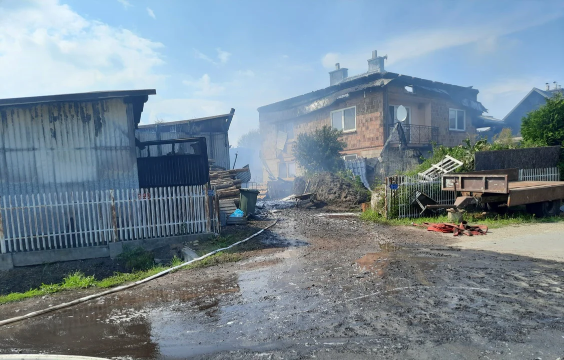 Pożar w Tajęcinie - skutki, zniszczenia