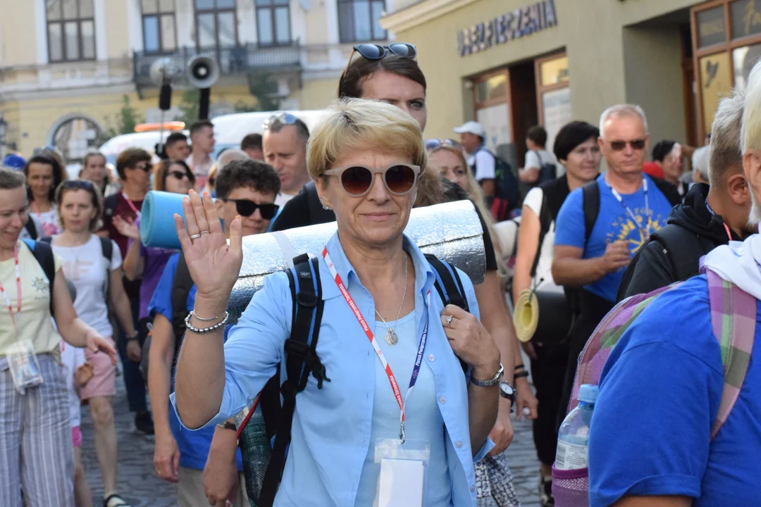 Wyjście Pielgrzymki Tarnowskiej z Tarnowa