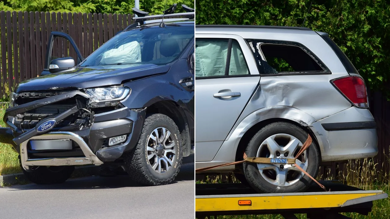 Dwie stłuczki na ul. Obrońców Pokoju w Kolbuszowej w ciągu godziny. W jednej brał udział 13-latek na rowerze [ZDJĘCIA] - Zdjęcie główne