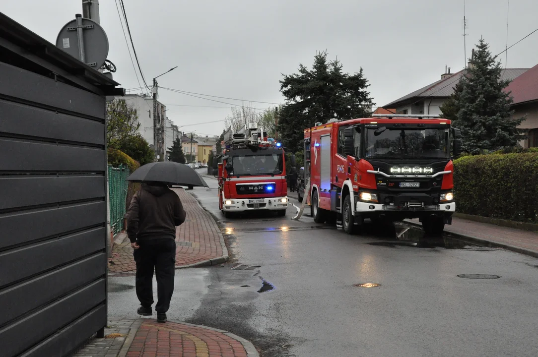 Pożar przy ulicy Zielonej w Kolbuszowej