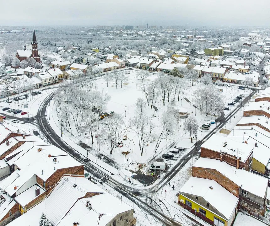 Tarnobrzeg i Stalowa Wola po opadach śniegu