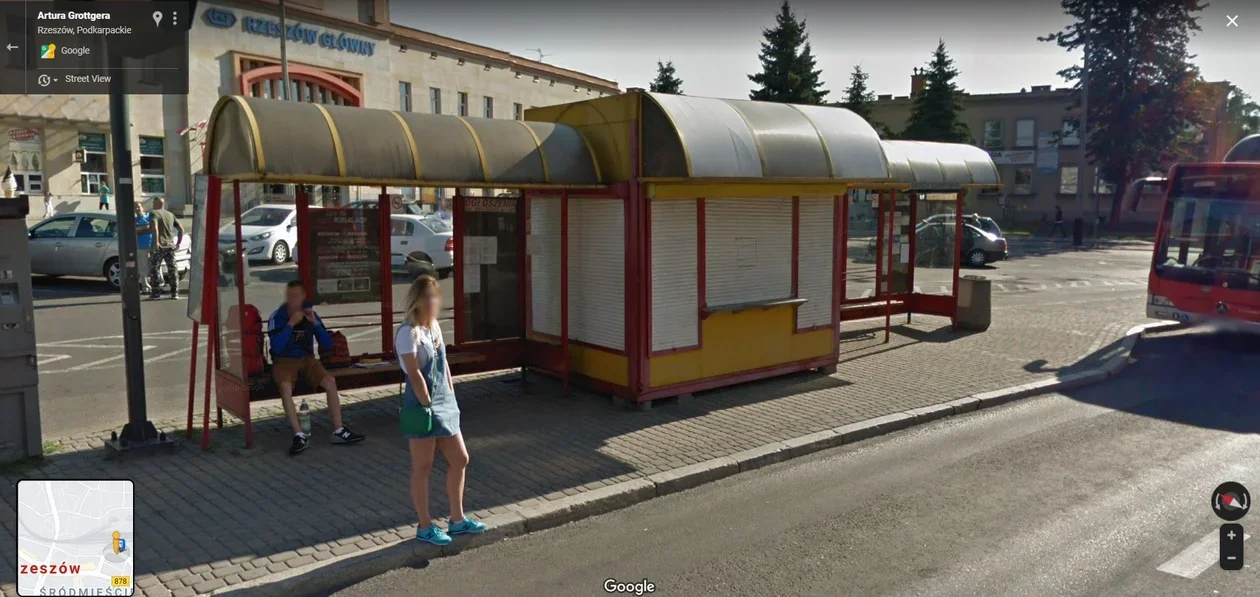 Mieszkańcy Podkarpacia na zdjęciach Google Street View