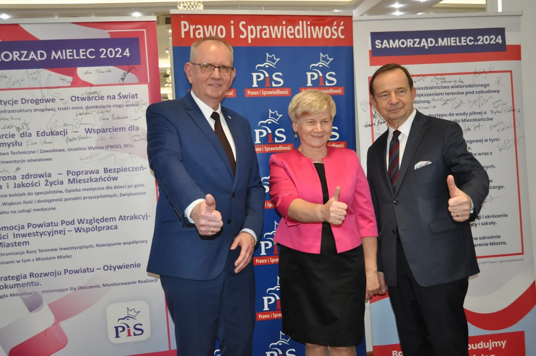 Spotkanie kandydatów Prawa i Sprawiedliwości  w Mielcu