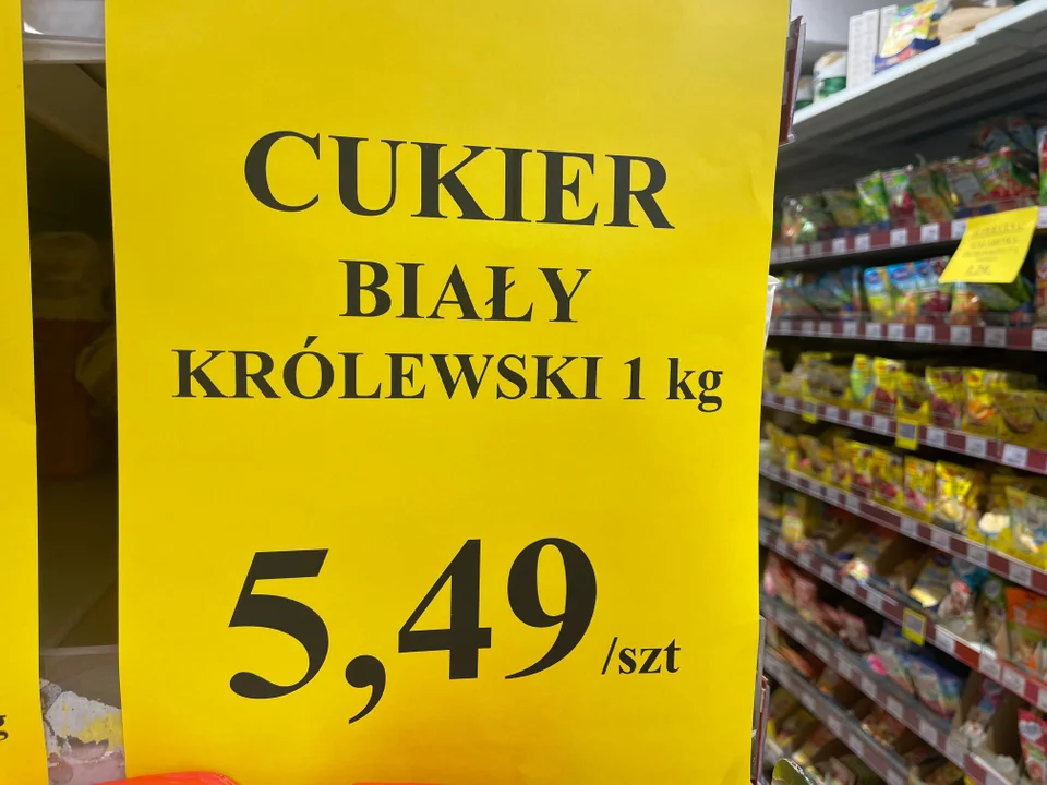 Cukier na sklepowych półkach jest coraz droższy