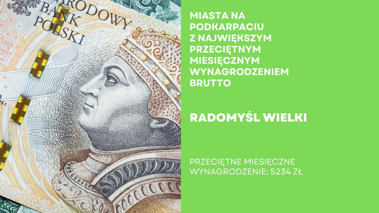 Miasta na Podkarpaciu i zarobki ich mieszkańców. Gdzie jest najlepiej, a gdzie najgorzej?