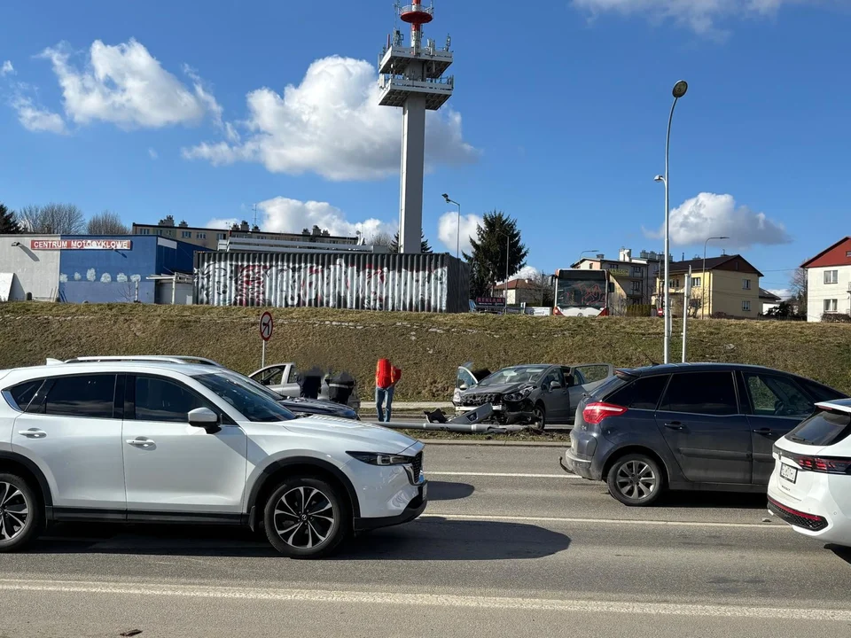 Wypadek na Okulickiego w Rzeszowie