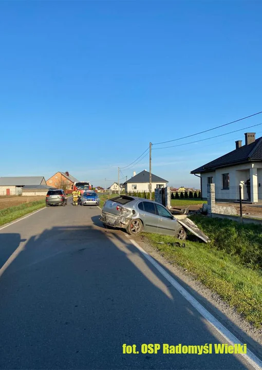 Wypadek na ul. Targowej w Radomyślu Wielkim