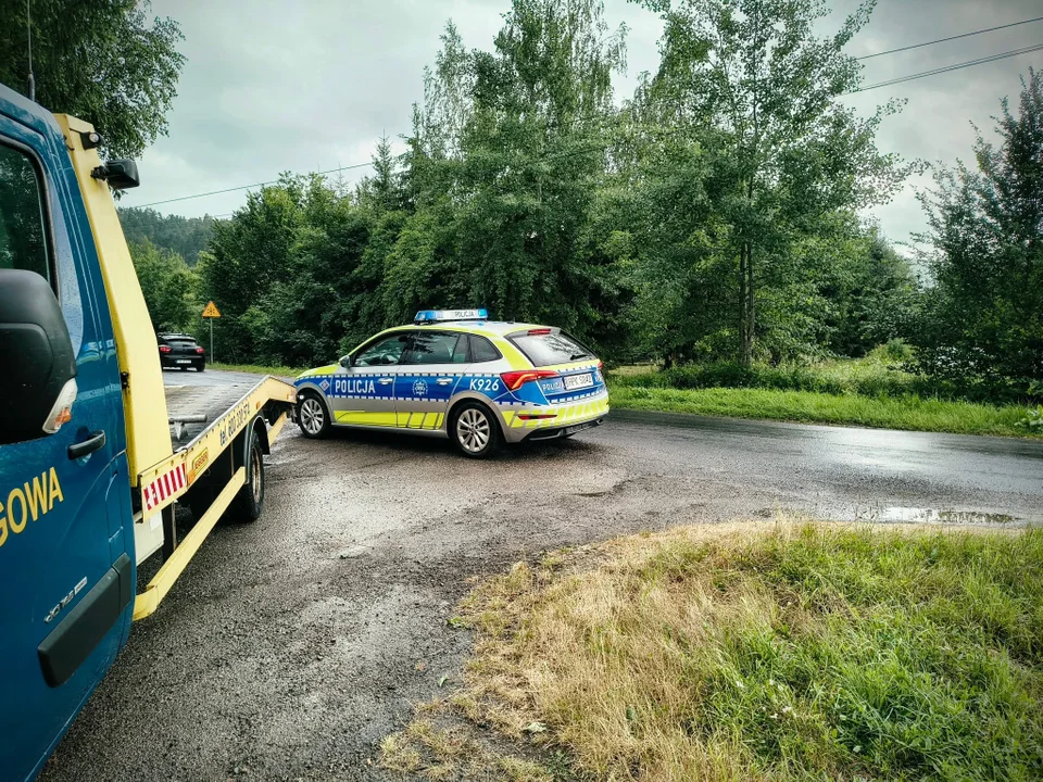 Wypadek motocyklistów w Mrzygłodzie