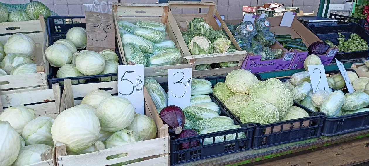 Warzywa i owoce sezonowe przy hali targowej. Jak wypadają cenowo?