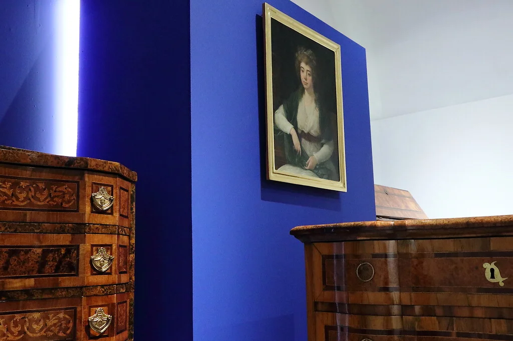 Meble kolbuszowskie na wystawie w Muzeum Zamkowym w Sandomierzu