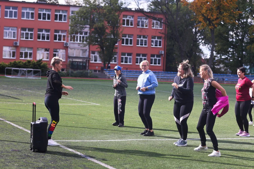 Zumba na stadionie Gryf w Mielcu