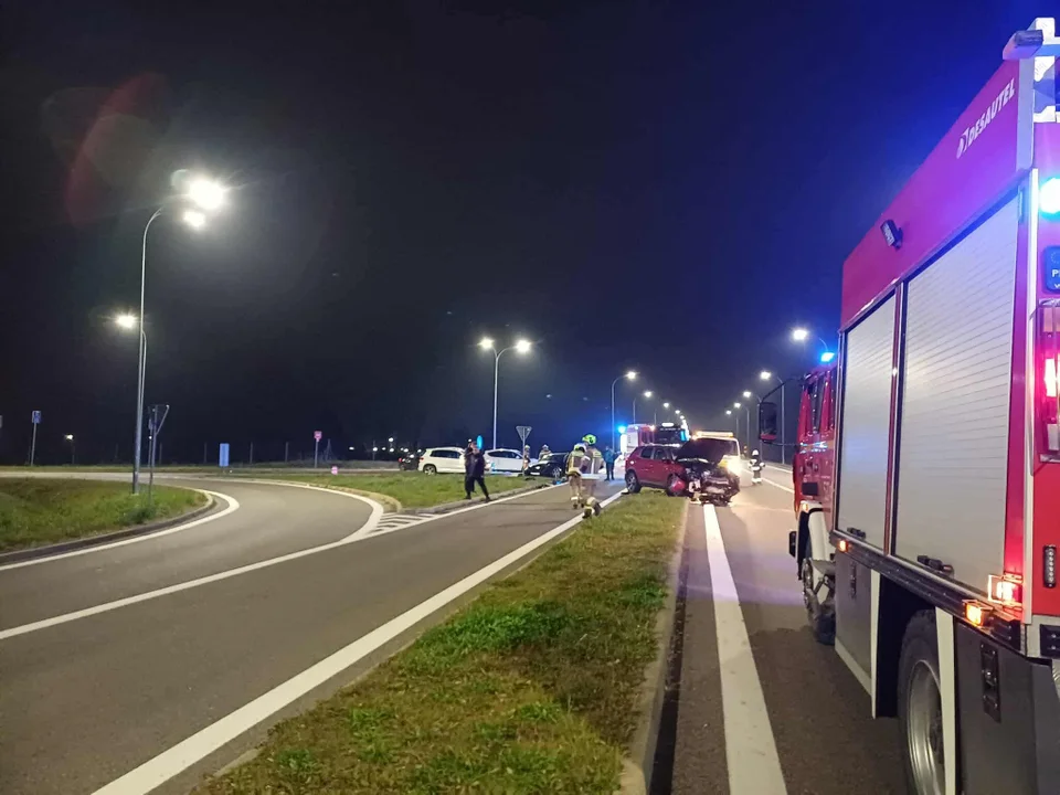 Kolizja przy wjeździe na A4