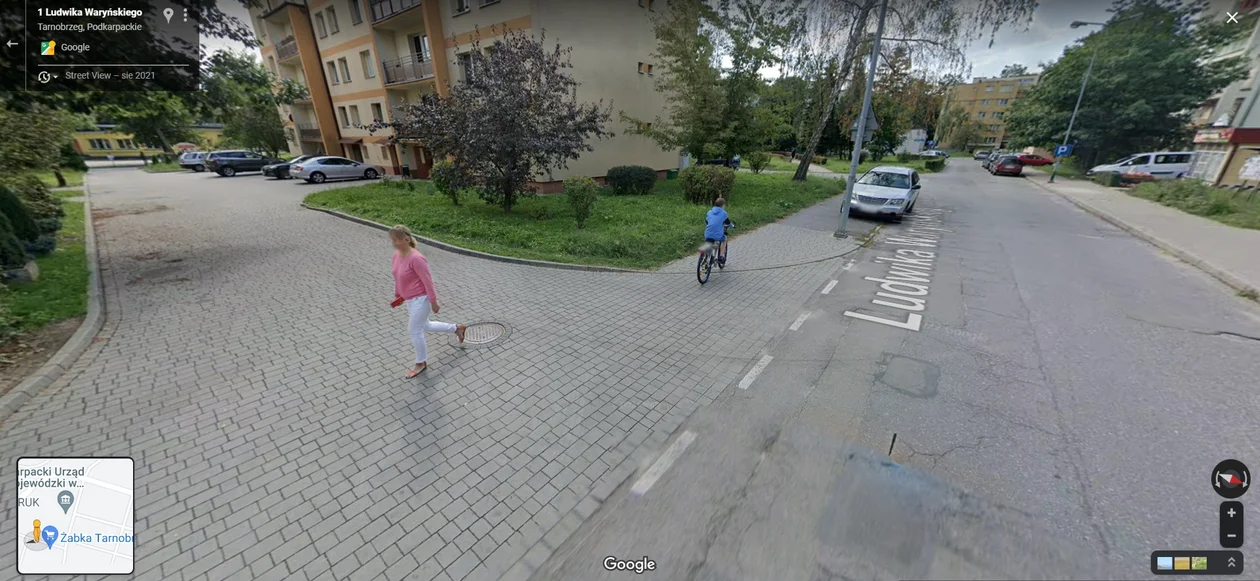 Google Street View - zdjęcia z 2021 roku z Tarnobrzega