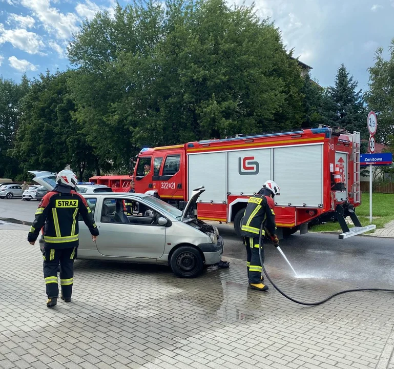 Pożar samochodu w Rzeszowie