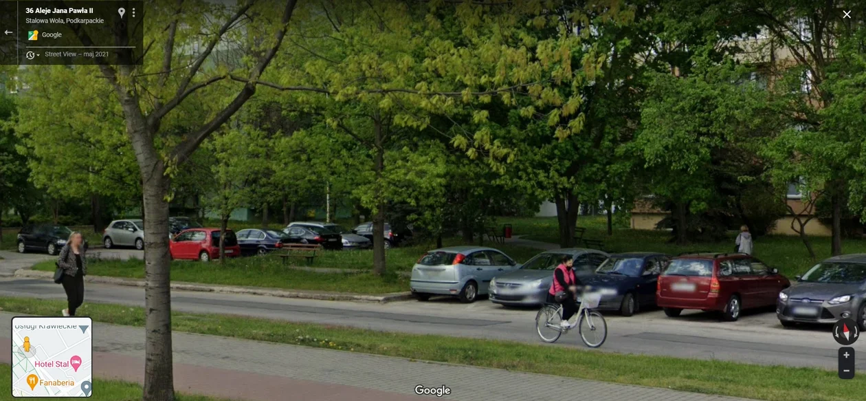 Google Street View 2021 - zdjęcia ze Stalowej Woli, Tarnobrzega i Grębowa