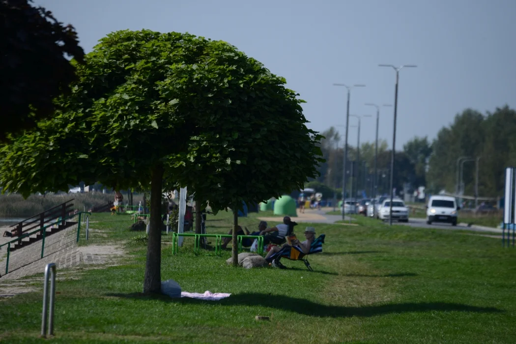 Upalna i leniwa środa nad Jeziorem Tarnobrzeskim