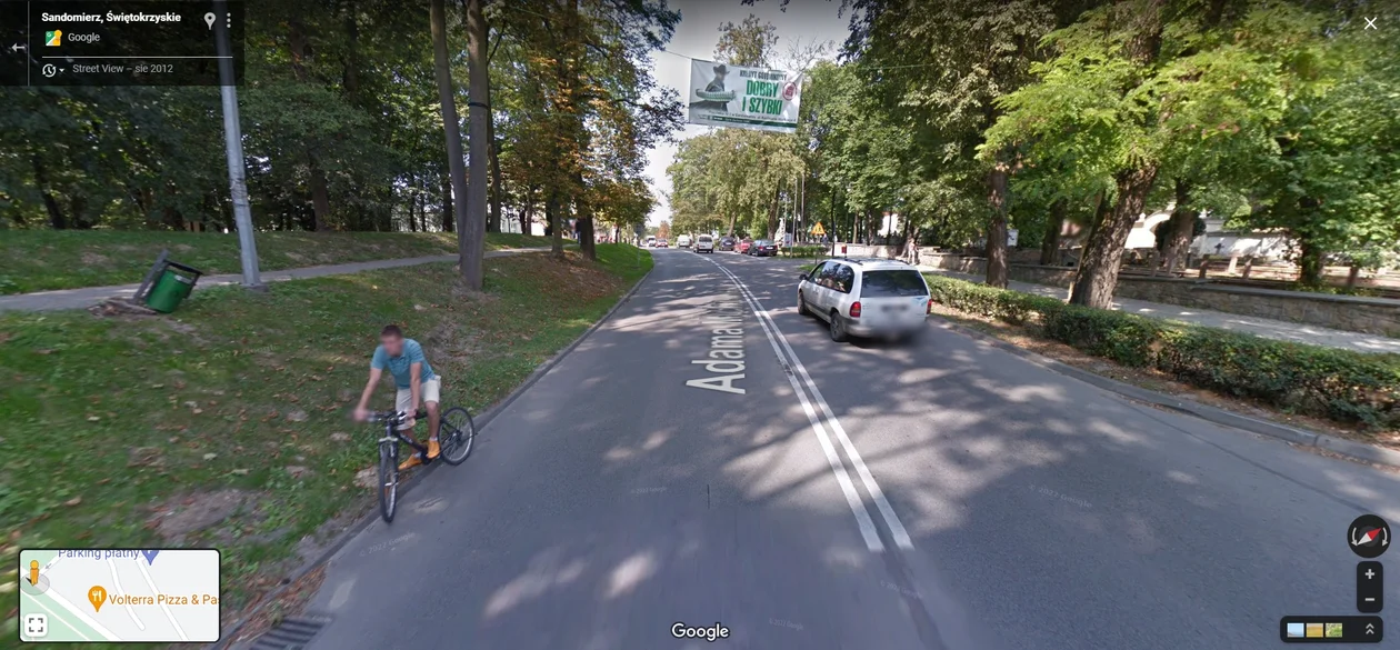 Google Street View w Sandomierzu