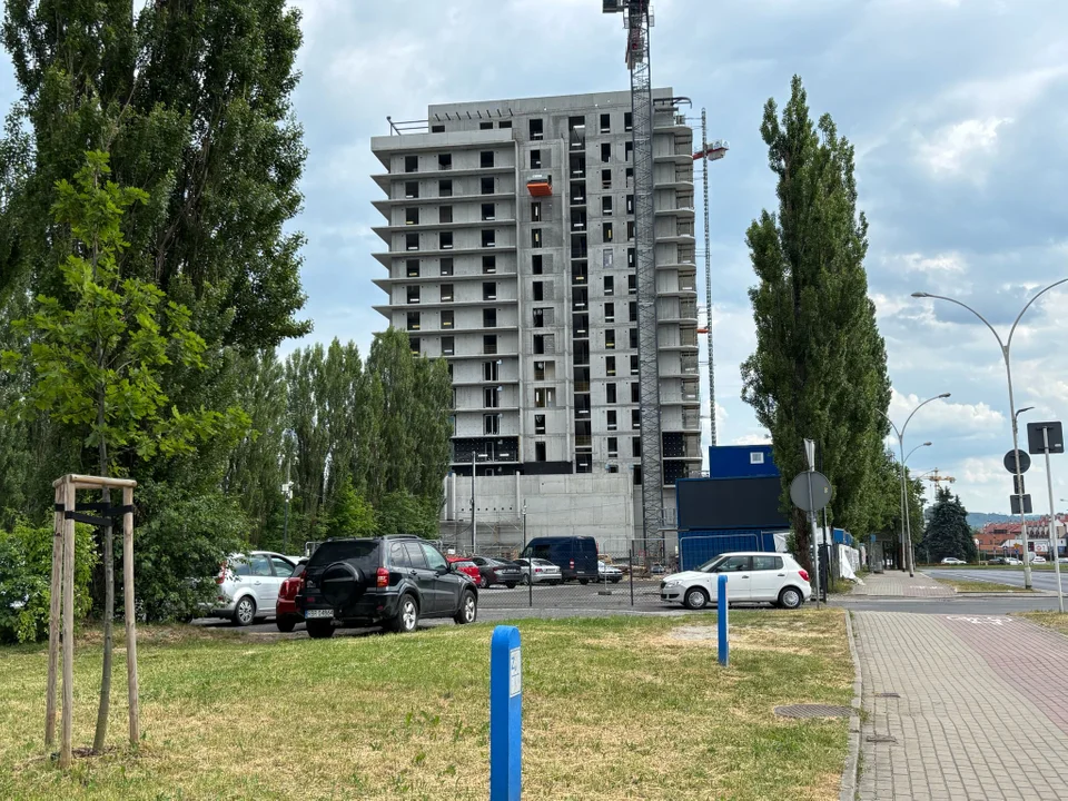 Budowa przy rondzie Pobitno w Rzeszowie