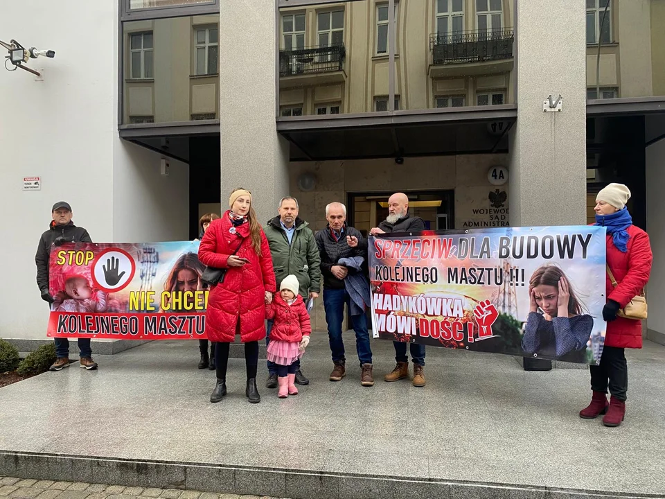 Protest przed sądem administracyjnym w Rzeszowie