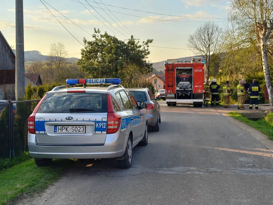 Pożar domu na Lisznej