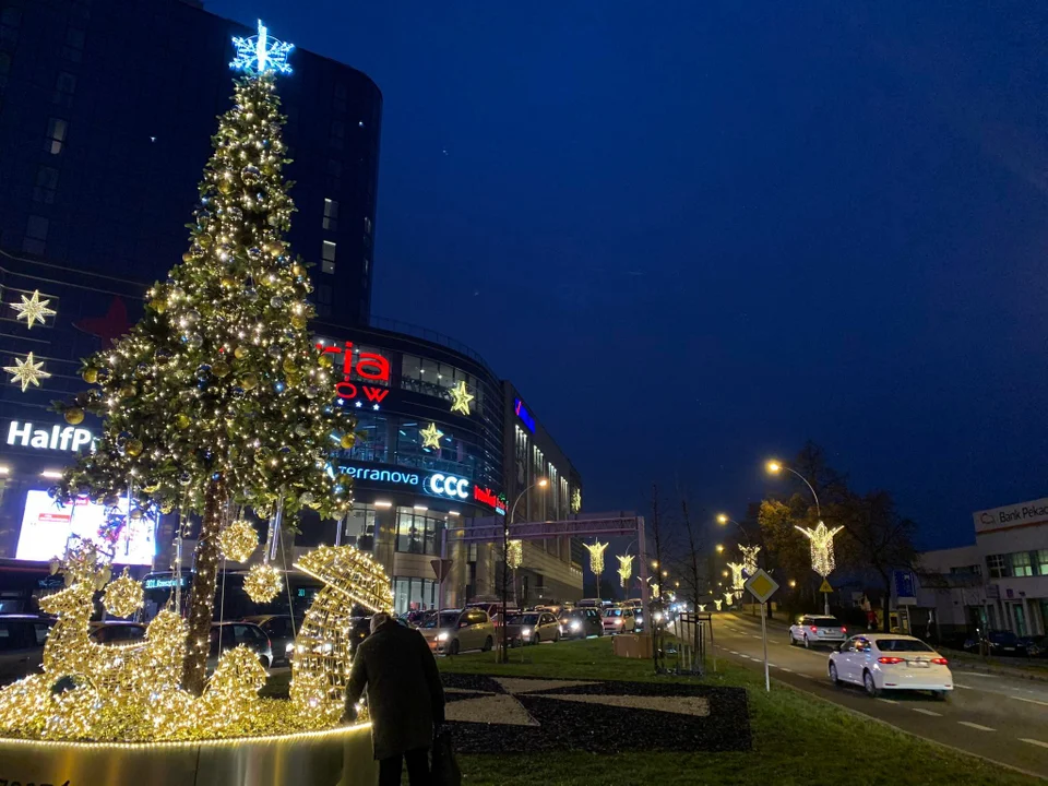 Oświetlenie świąteczne w centrum Rzeszowa