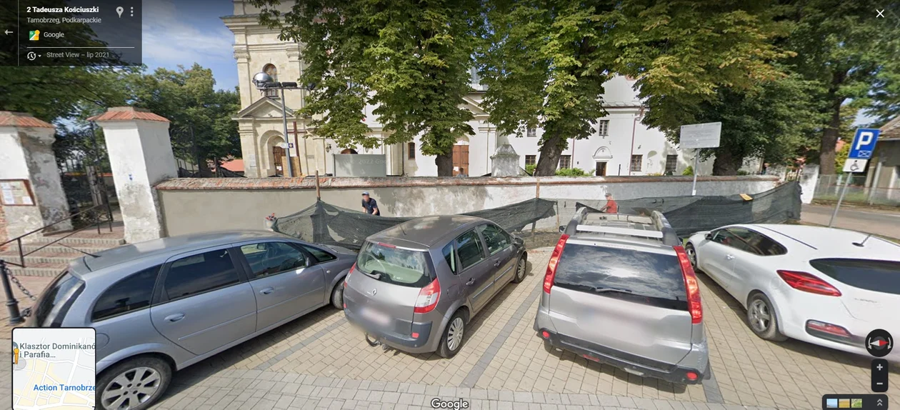 Google Street View - zdjęcia z 2021 roku z Tarnobrzega