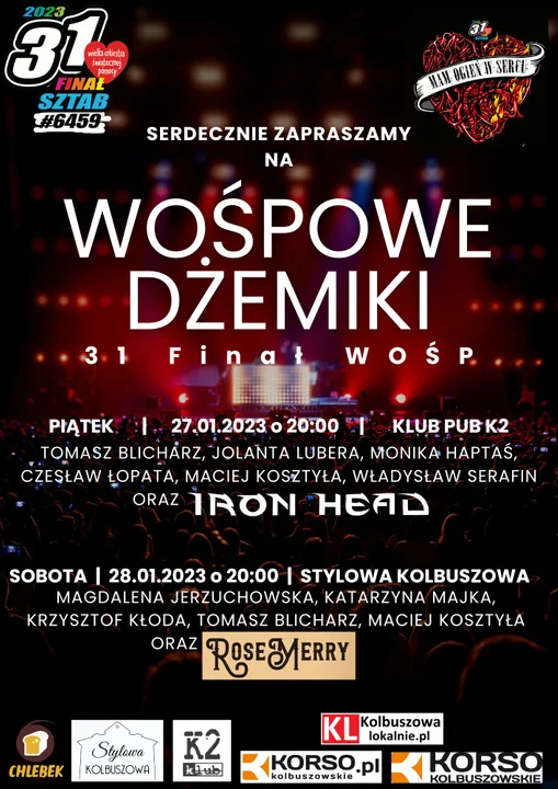 WOŚP Kolbuszowa 2023 - co w planie?