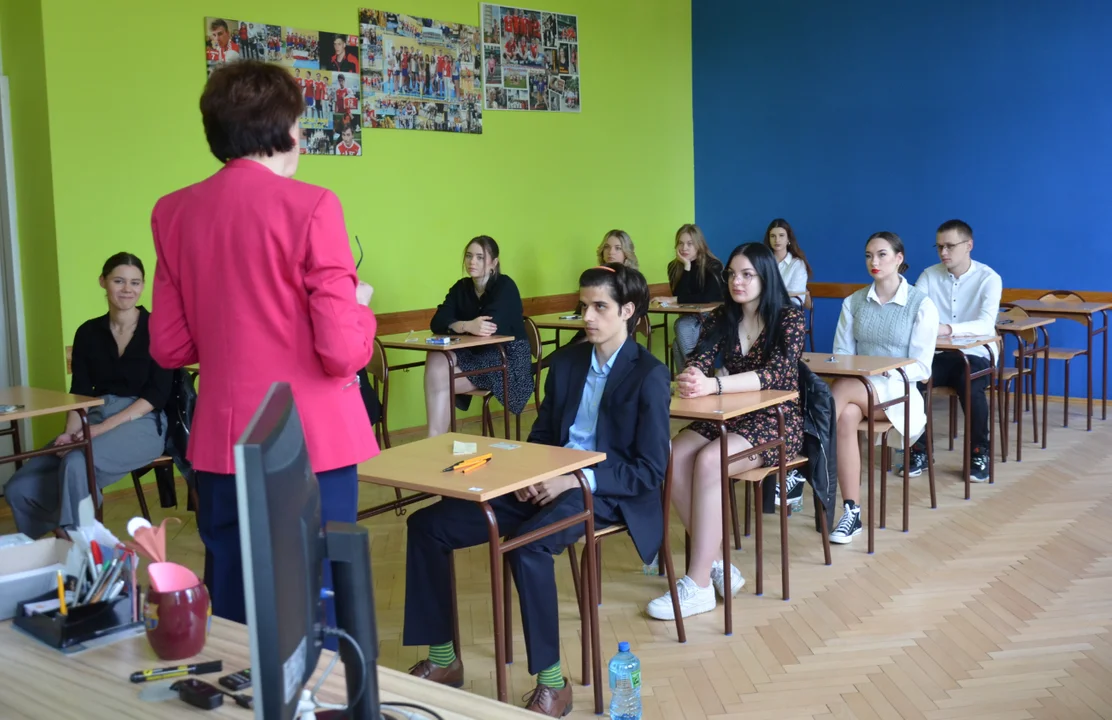 Matura 2023. Uczniowie II LO w Sanoku pisali egzamin z języka angielskiego