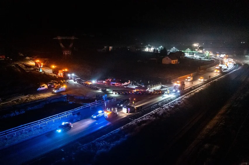 Ostatni transport z częściami maszyny TBM dotarł do Babicy