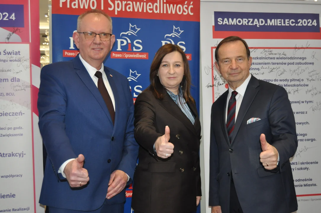 Spotkanie kandydatów Prawa i Sprawiedliwości  w Mielcu