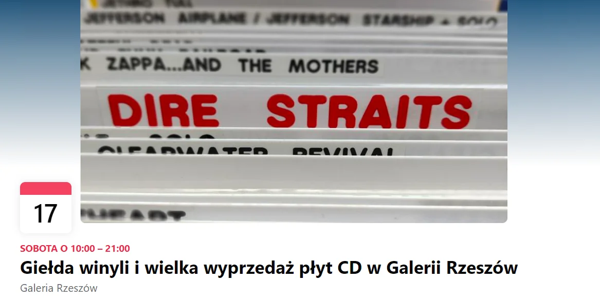 Giełda winyli i płyt CD